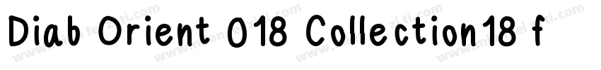 Diab Orient 018 Collection18 font字体转换